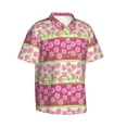 thumbnail image 2 of Haiem Flowers Printed Hawaiian Shirt for Men - Men’s Casual Beach Summer Shirts - Stretch Fabric with Modern Fit-Large, 2 of 9