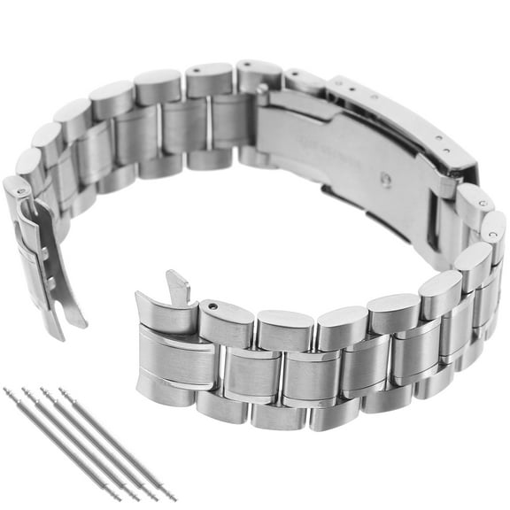 COSMOBETTY Watch Band Strap Metal Curved End Simple and Practical 4Pcs Included