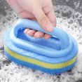thumbnail image 5 of Multi-Surface Cleaning Brush, Bathroom Bathtub Scrubber, Kitchen Stain Remover, Ergonomic Handle, Non-Scratch Bristles, Compact Design, Hanging Hole, Blue, Household Cleaning Tool, 5 of 6
