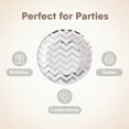 thumbnail image 2 of Gold & Silver Star-Patterned Paper Plates — 7-Inch, Pack of 50 — "Twinkle, Twinkle Little Star" Themed Disposable Plates, Ideal for Weddings, Birthdays, Bridal Showers, Thanksgiving, Easter, Christma, 2 of 6