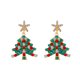 thumbnail image 1 of Pendientes creativos de árbol de Navidad para mujer, diseño de nicho de moda, otoño e invierno, elegantes pendientes navideños, 1 of 6