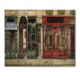 thumbnail image 3 of Designart 'Red Facade of Charming Shop In Paris Street II' French Country Print on Natural Pine Wood, 3 of 5