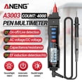 thumbnail image 2 of ANENG A3003 Multimeter Pen Type Meter 4000 Counts Non Contact Black, 2 of 5