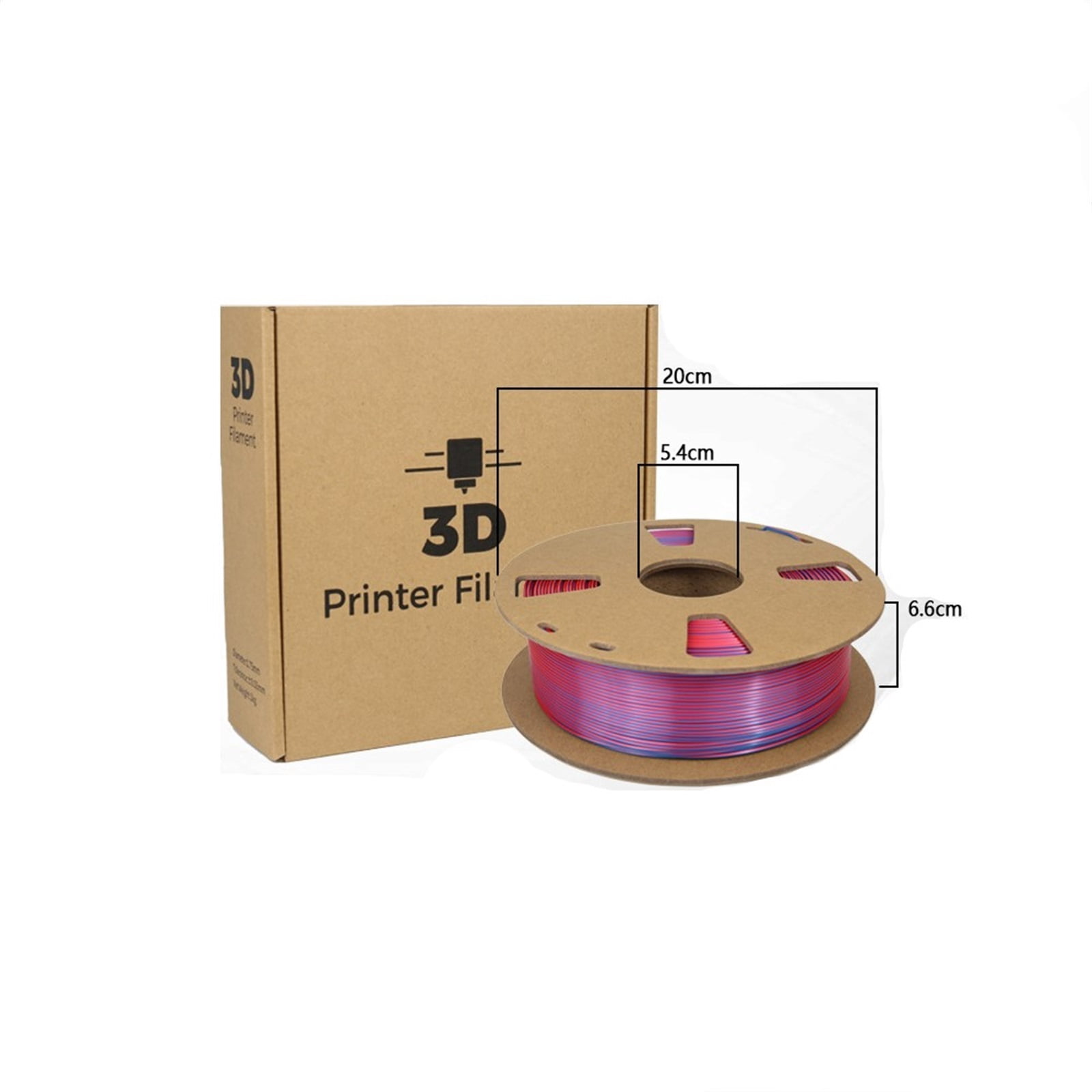 3D Printer Filament Silk Multicolor Gradually Changing Color PLA Filament 1Kg Spool for 3D Printing