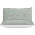 thumbnail image 3 of HAHDAXIA Art Pattern Bedding Solid Comforter Set for All Seasons,3 Pieces(1 Comforter+2 Pillowcases),Soft Microfiber Bedding Set King(90"x90"), 3 of 7