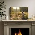 thumbnail image 3 of HFDF Jesus Canvas Wall Art, Christian Wall DecorLamb Runng Toward to Jesus Picture Patgs, Poster Prt on Canvas for Livg Room, Prayer Room, or Church 10x8inch Unframed, 3 of 7