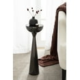 thumbnail image 7 of Kate and Laurel Chandon Modern Sophisticated Drink Table, 8 x 8 x 23, Gray Gunmetal, Contemporary Sculptural Plant Pedestal Table with Unique Tinted Tabletop and Polished Metallic Finish, 7 of 7