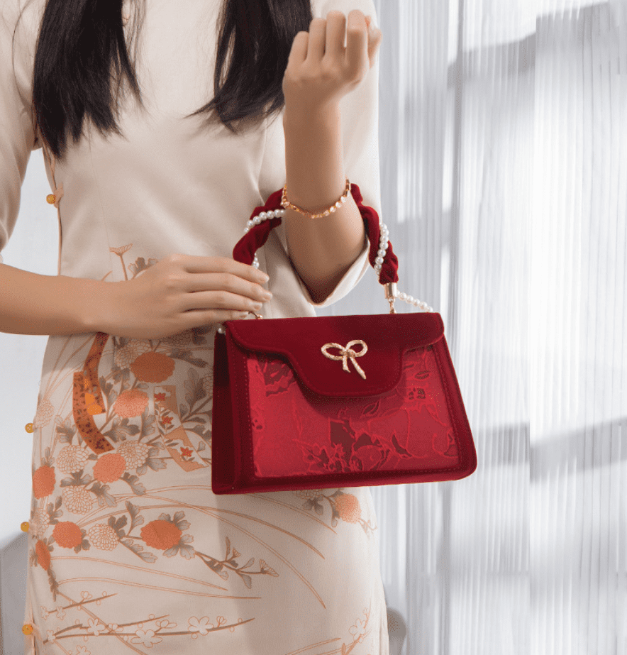PORT&LOTUS Chic Women's Handbag with Double Top Handle Purse for Women with Shoulder Strap Satchel Handbags for Women with Elegant Swan Decor