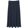 thumbnail image 5 of Girl's Fold Over Waist Stretch Knit Long Skirt, 5 of 6
