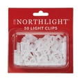 thumbnail image 2 of 50 Count Clear Outdoor Gutter Christmas Light Clips, 2 of 4