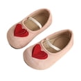 thumbnail image 3 of BOOMNY Girls Sandals Open Toe Flat Sandals for Kids Hook And Loop Straps Heart Casual Summer Shoes, 3 of 6