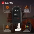 thumbnail image 4 of CCIYU 2 X Flip Key Fob Uncut Blade (SHELL CASE) 4 Buttons Replacement for fits 14-18 for Jeep for Cherokee / 14-18 for Dodge for Ram 1500 2500, 3500 4500 (GQ4-54T) with FCC: GQ4-54T /68159656AG, 4 of 6