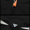 thumbnail image 4 of Men's Quarter Zip Golf Shirts Short Sleeve Knit Collared T-Shirt, Business Casual Muscle Fit Summer Breathable Athletic Workout Tops with Pocket for Work, Old Money Style, 4 of 7
