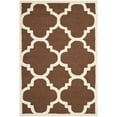 thumbnail image 6 of SAFAVIEH Cambridge Justine Geometric Quatrefoil Wool Runner Rug, Dark Brown/Ivory, 2'6" x 8', 6 of 10