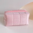 thumbnail image 3 of Velvet Makeup Bag Portable for Travel Size with Zipper to Storage Toiletries, 3 of 7