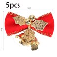 thumbnail image 3 of Nuevo lazo navideño con campana para árbol de Navidad, guirnalda colgante, mini lazo, adorno, manualidades, regalo, suministros de decoración de Año Nuevo, 3 of 5