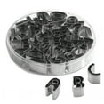 thumbnail image 1 of Stainless Steel English Alphabet Letters Cookies Cutters Molds Moulds 26 in 1, 1 of 5