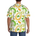 thumbnail image 3 of Fotbe St Patrick's Day1 Camisa Estampada de Manga Corta para Hombre, Casual de Verano, Estilo Playero, Sin Arrugas-Small, 3 of 5