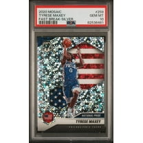 Graded 2020 Panini Mosaic Tyrese Maxey #259 Fast Break Silver Rookie RC Basketball Card PSA 10 Gem Mint