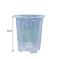 thumbnail image 3 of Clear Plastic Plant Pots, 7 in Height, Drainage Holes, Planters for indoor Plants, Orchid Repotting, 1 Pc, 3 of 6