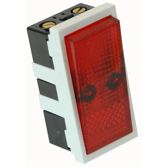 RPP - Easy-Clip 16A DP Swich with Neon, Half Module