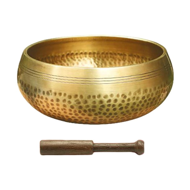 Cuenco tibetano Gloria con mazo Sonido de meditación de tibetano budista 8cm