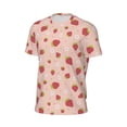thumbnail image 6 of Wukai Strawberries Print Men's Short-Sleeved Mesh T-Shirt,Quick-Dry Short Sleeve Workout T-Shirt-6X-Large, 6 of 8