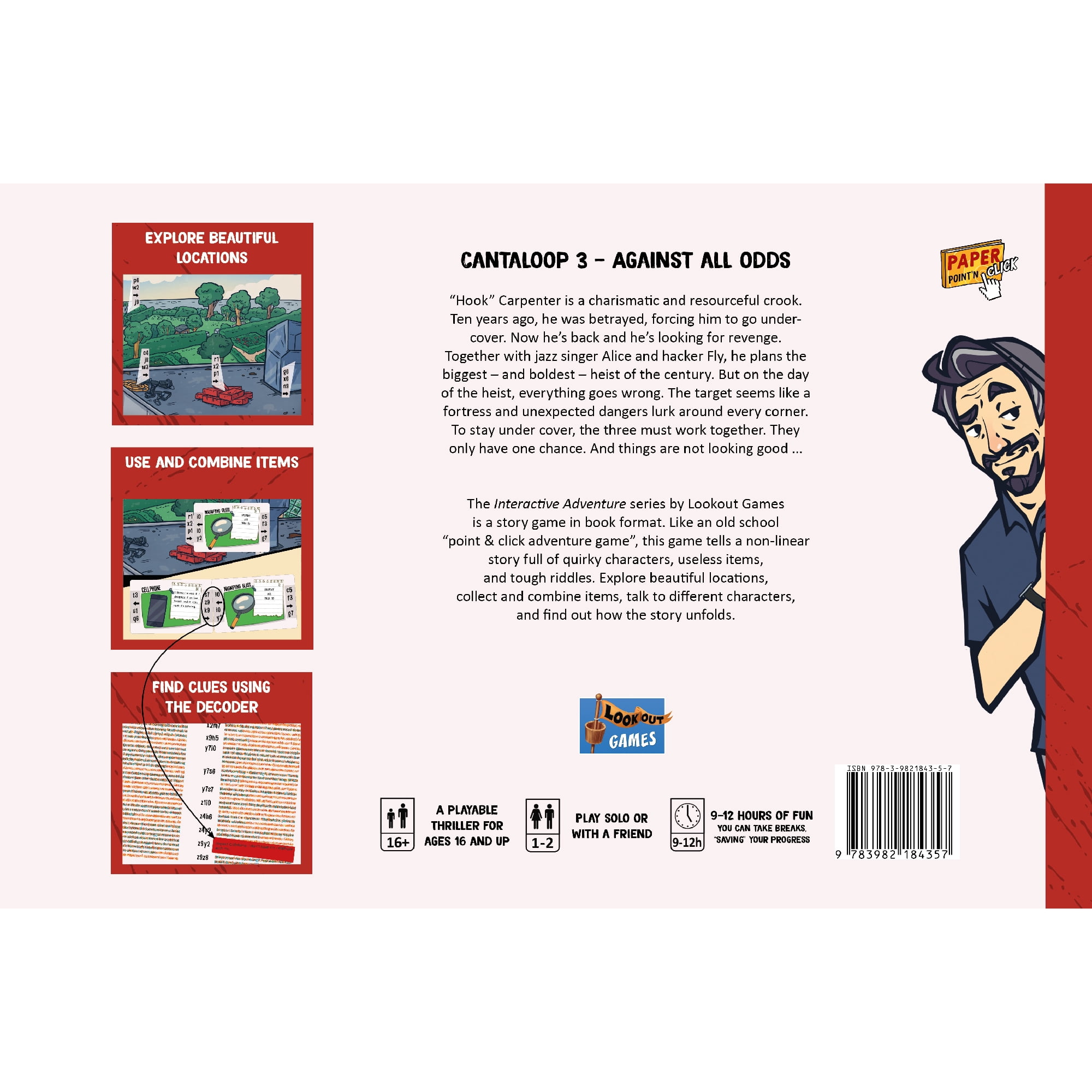 Cantaloop Interactive Game, Book 3: Against All Odds for Ages 16+, from Asmodee