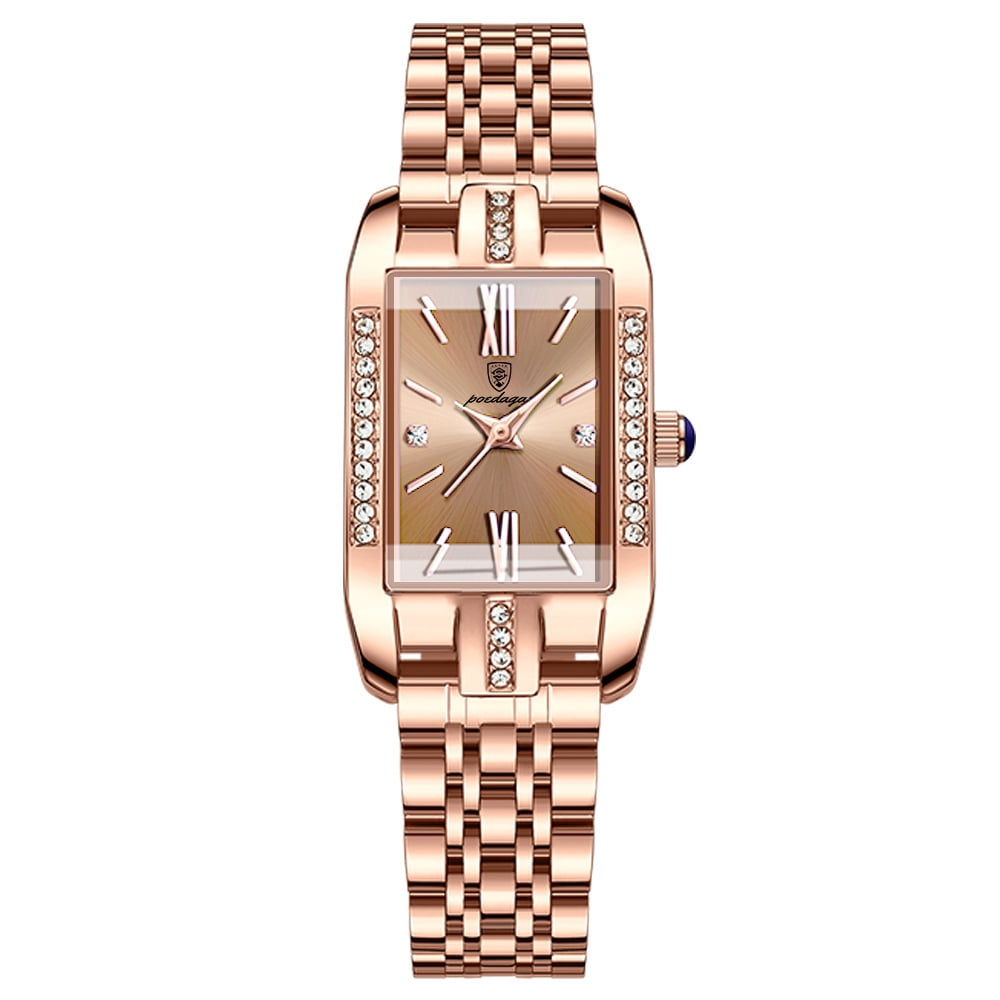 Women Watch Fashion Gold Diamond Analog Quartz Female Watch  display picture 3