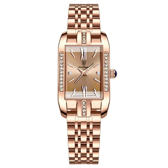 Women Watch Fashion Gold Diamond Analog Quartz Female Watch for Women Luxury Dress Ladies Stainless Steel Waterproof Wrist Watches