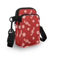 thumbnail image 3 of HELLHERO 2 Zippers Polyester Shoulder Bag Unisex 4.33"x1.97"x7.09" Candy Cane Swirls, 3 of 7