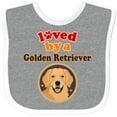 thumbnail image 3 of Inktastic Golden Retriever Dog Lover Boys or Girls Baby Bib, 3 of 4