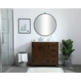 thumbnail image 2 of Elegant Lighting VF90236WH Grant 36" Free Standing Single Basin Vanity Set - White, 2 of 7
