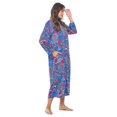 thumbnail image 4 of Casual Nights Women's Zip-Front Lounger Robe Long Duster Housecoat with Pockets, 4 of 5