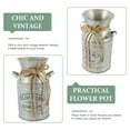 thumbnail image 2 of OUNONA Urne en Fer Jardinière Conteneur de Fleurs Argent Lot de 1 pour Fête d'Anniversaire, 2 of 7