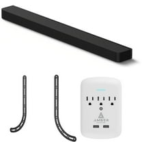 Sony HT-A8000 BRAVIA Theater Bar Soundbar with a Walts TV SOUNDBAR-MOUNT and Amber Protection 3-OUTLET-SURGE Surge Protector (2024)