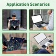 thumbnail image 6 of 3 Pcs Laptop Skin Stickers Vinyl Decals for PC Notebooks - Waterproof Removable Green Plants Flowers Laptop Decals, 6 of 9