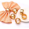thumbnail image 6 of Napkin Rings - Round Napkin Holder Rings for Dinning Table Parties Weddings Family Gather- Holiday Banquet Christmas Dinner Serviette Buckles Decor (20 Set Gold), 6 of 14