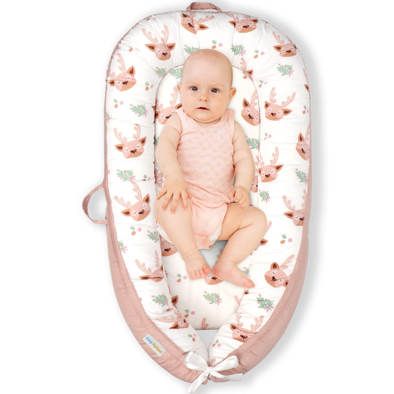 CosyNation Baby Lounger, Ultra Breathable Soft Cotton Perfect for Tummy