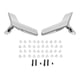 thumbnail image 2 of Manijas De Puertas Interiores, Aspecto Brillante Chapado En CR Conductor Pasajero 2047201763 Manija De Puerta Interior De Amplia Compatibilidad Para Automóvil, 2 of 7