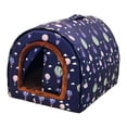 thumbnail image 1 of Cama cueva para gatos con 2 formas de uso. Casita reutilizable con base antideslizante para perros y mascotas. Ideal para cachorros, perros pequeños y Globo, 1 of 8