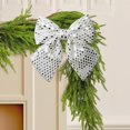 thumbnail image 4 of Xingjin Glitter Bow Ornaments, Christmas Tree Bows With Hollow-Out Design, Holiday Wreath Accent For Xmas Tree And Party Decor, 4 of 7