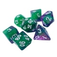 thumbnail image 4 of 7Pcs Dices Set Assorted Double Colors Polyhedral Dices for Roll Playing Games Parties , Style F, 4 of 7