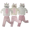 thumbnail image 1 of Paquete 3 Conjuntos con Gorro Bordado Unicornio, Gatita, Osita Talla 3 aÃ±os Kiss Pijamas, 1 of 5