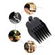 thumbnail image 5 of Kit de peluquería de 8 piezas en negro con soporte, peines de posicionamiento y peines limitadores para uso en peluquerías y barberías, 5 of 8