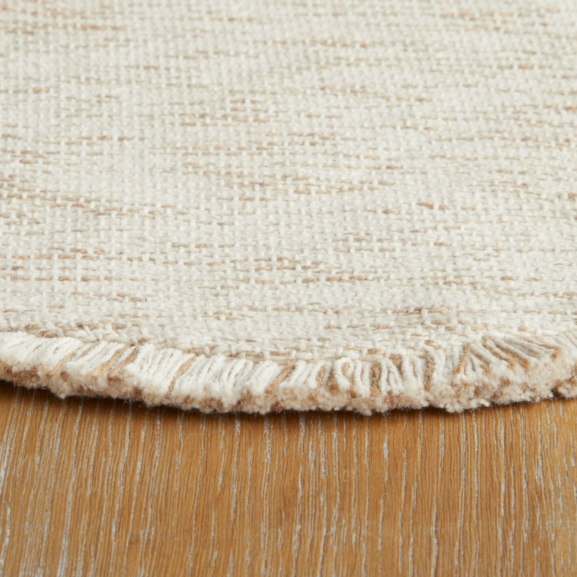 Mainstays Lilli Fabric Placemat, Natural, 17 in Round, 1 Piece