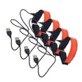 thumbnail image 1 of Wosthever 4 unids/set correa de brazo luminosa con correa ajustable portátil y a prueba de arañazos para correr de noche Ropa Deportiva, Zapatos naranja, 1 of 6
