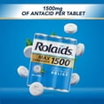 thumbnail image 3 of Rolaids Max Strength 1500† Chewable Antacid, Heartburn Medicine, Mint Flavor, 3x8 Count Rolls, 3 of 12