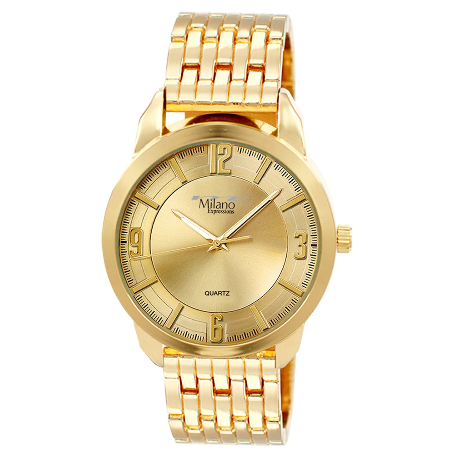 M Milano Expressions Men s Metal Band Watch Style 4441