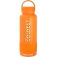 thumbnail image 2 of Coldest Water Bottle with Handle Lid | Leak Proof, Insulated Modern Stainless Steel, Triple Walled, Sport Thermos Bottles, Metal Flask (32 oz, Jupiter Orange), 2 of 9